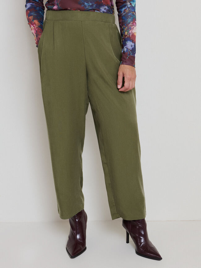 PANTALON BARREL Bosque