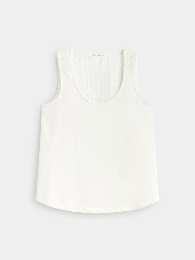 TOP CANSESU Blanco Hueso
