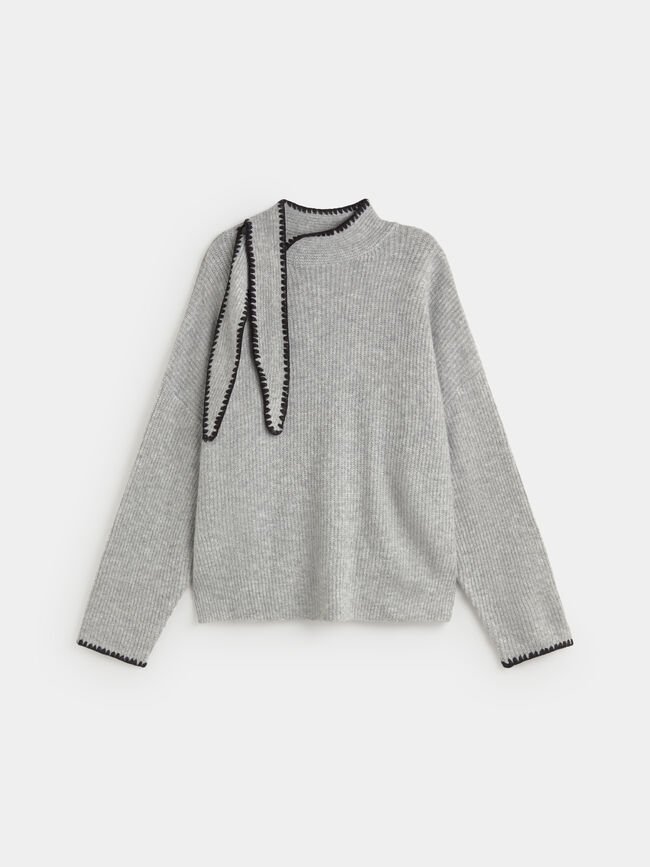 JERSEY LAZADA CONTRASTE Gris Medio
