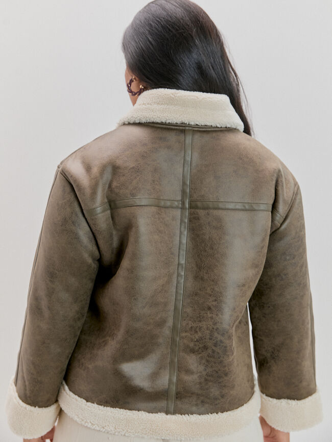 CHAQUETA CORTA DOBLE Kaki