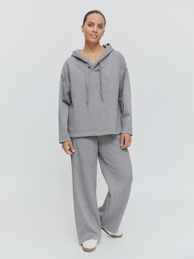 SUDADERA CAPUCHA Gris vigore cla