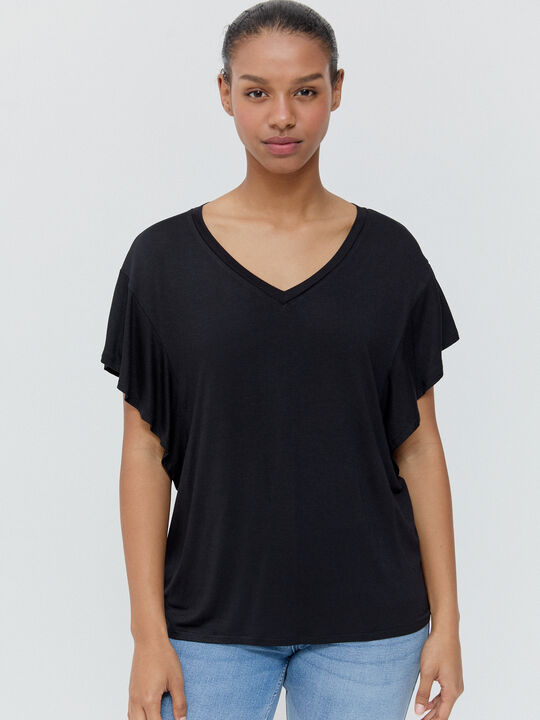 CAMISETA VOLANTES Negro image number null