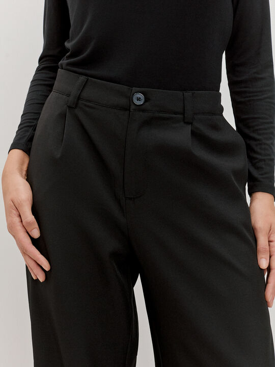 PANTALON VESTIR PINZAS Negro image number null