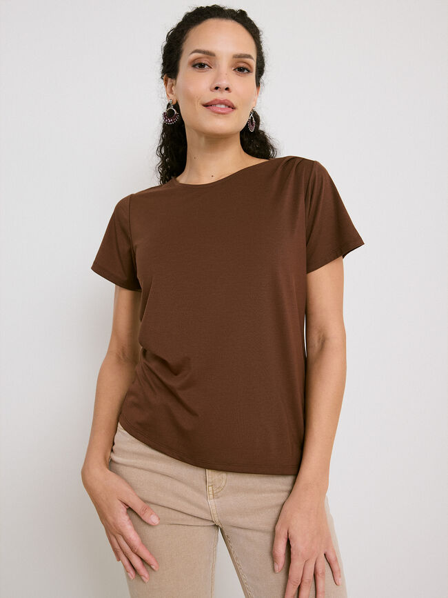CAMISETA DETALLE PLIEGUE BROWNIE