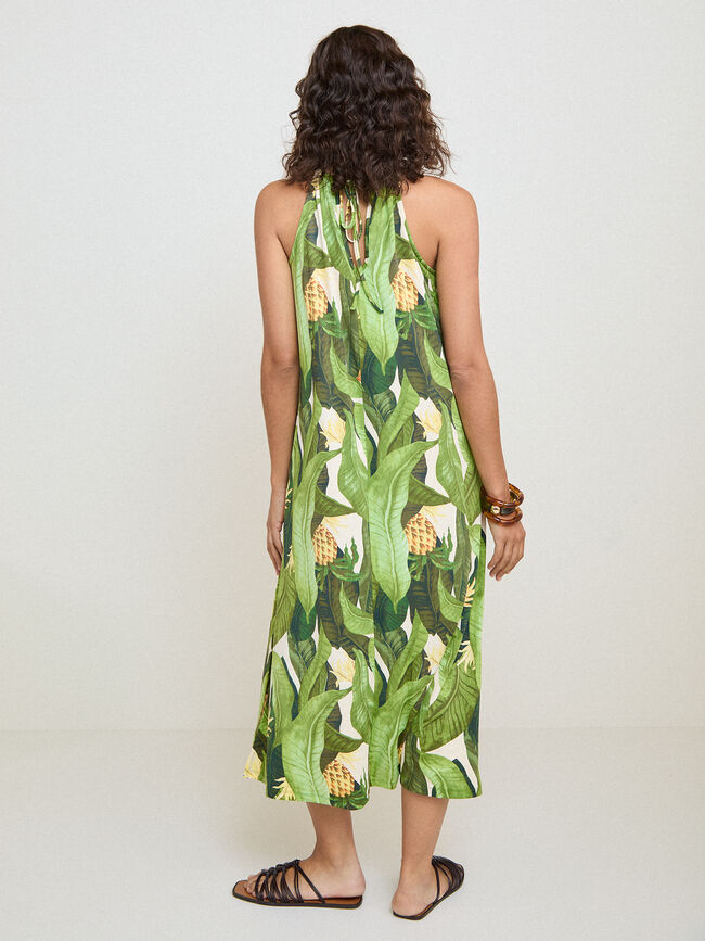 VESTIDO DTY TROPIC BOLAS Negro