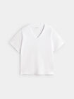 CAMISETA CUELLO PICO Blanco Optico