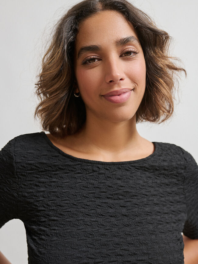 CAMISETA TEXTURA Negro