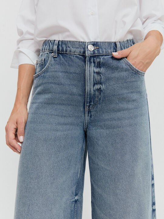 SUPER WIDE LEG GOMA Mid blue image number null