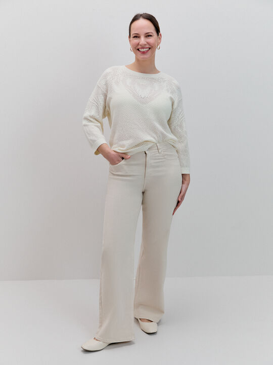 JERSEY DIBUJO CALADO Crudo image number null