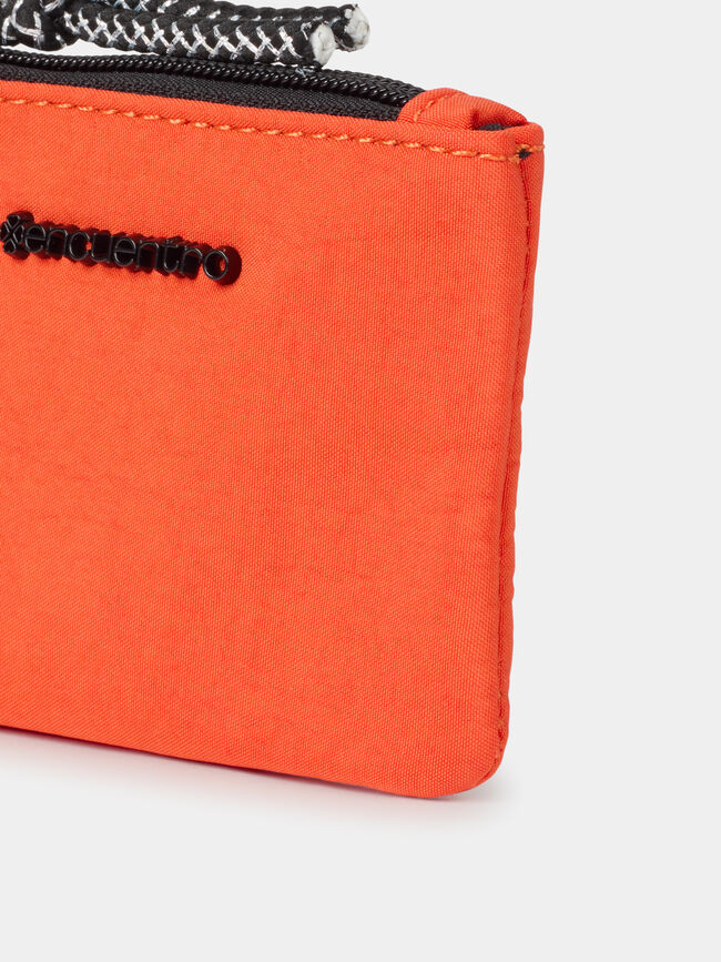 Monedero rectangular cremallera Naranja