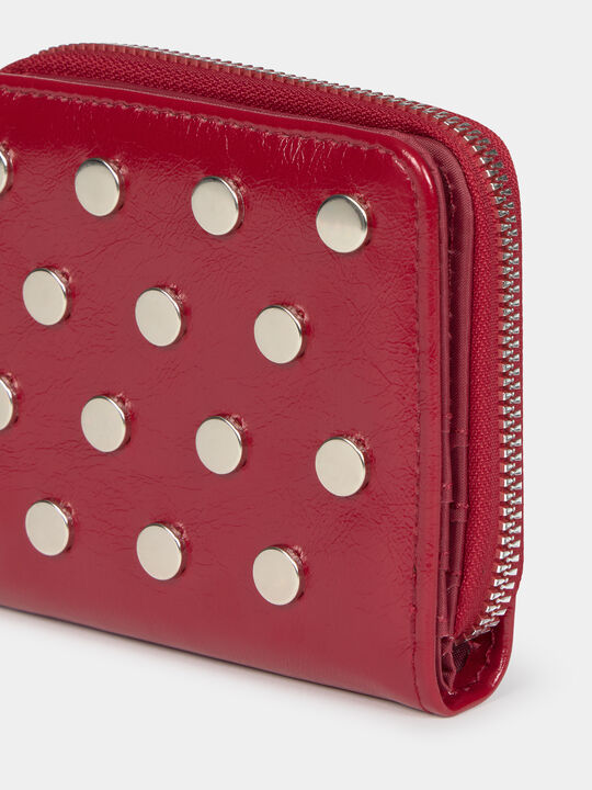 CARTERA TACHAS CHAROL Rojo Cereza image number null