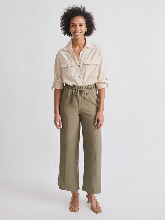 PANTALON BOLSILLO CARPENTER kaki oscuro image number null