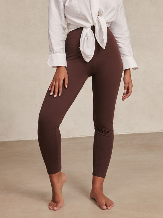 LEGGING LISO Marron Oscuro image number null