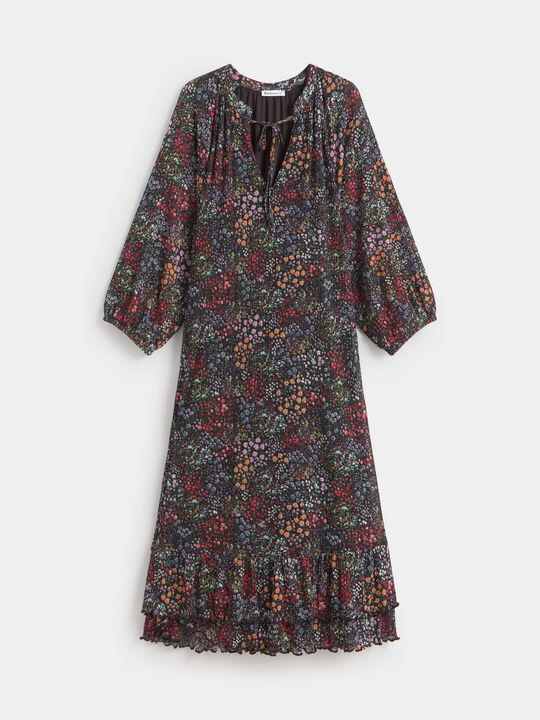 VESTIDO FLORES VOLANTES Estampado 1 image number null