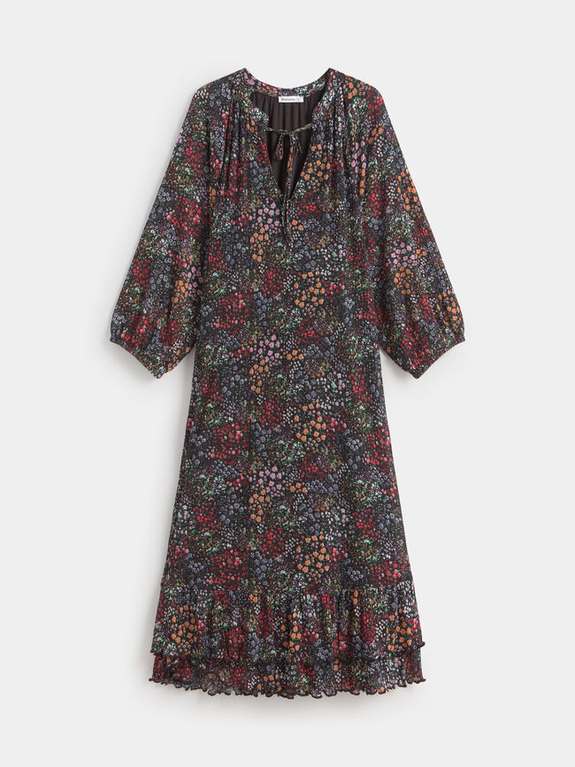 VESTIDO FLORES VOLANTES Estampado 1