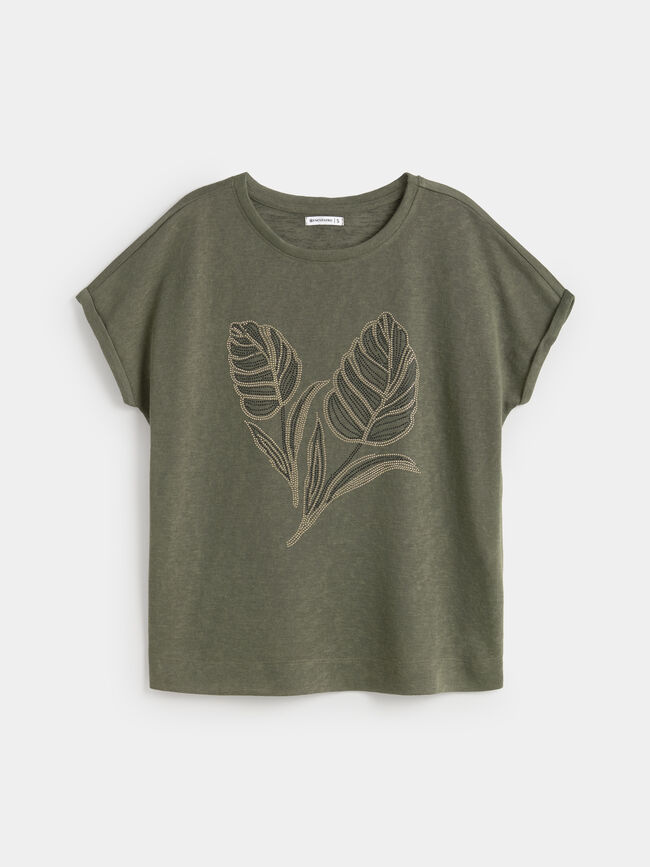 CAMISETA POSICIONAL PLUMAS Kaki