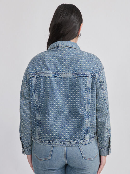 CAZADORA VAQUERA JACQUARD Mid blue image number null