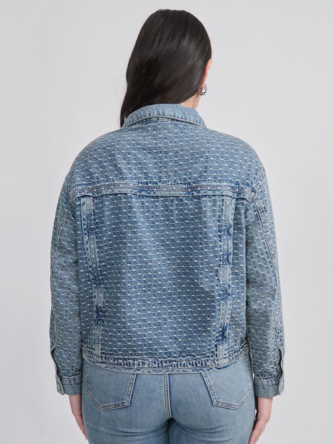 CAZADORA VAQUERA JACQUARD Mid blue