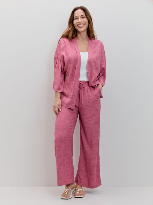 PANTAL&Oacute;N JACQUARD Maquillaje Oscu image number null