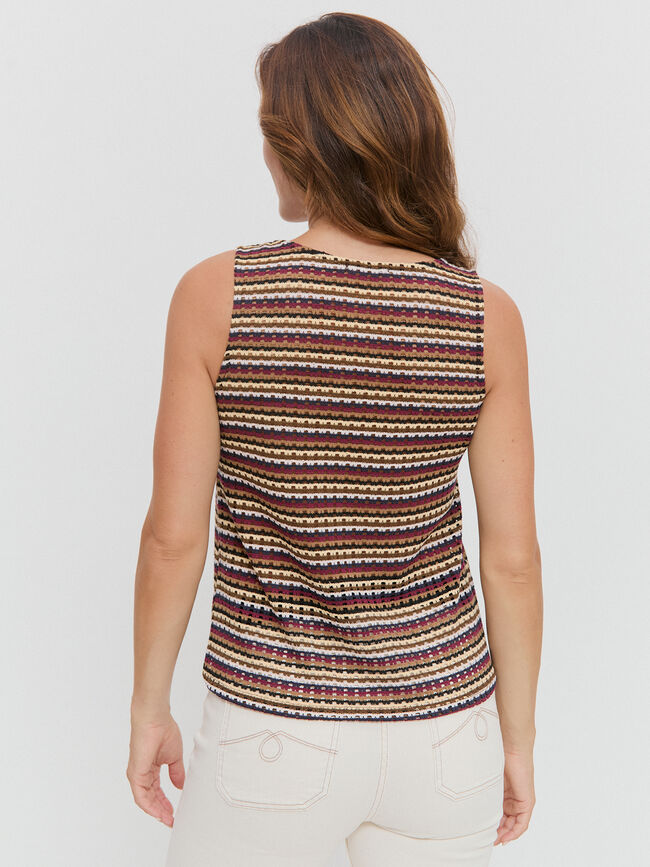 TOP TEXTURA Marron