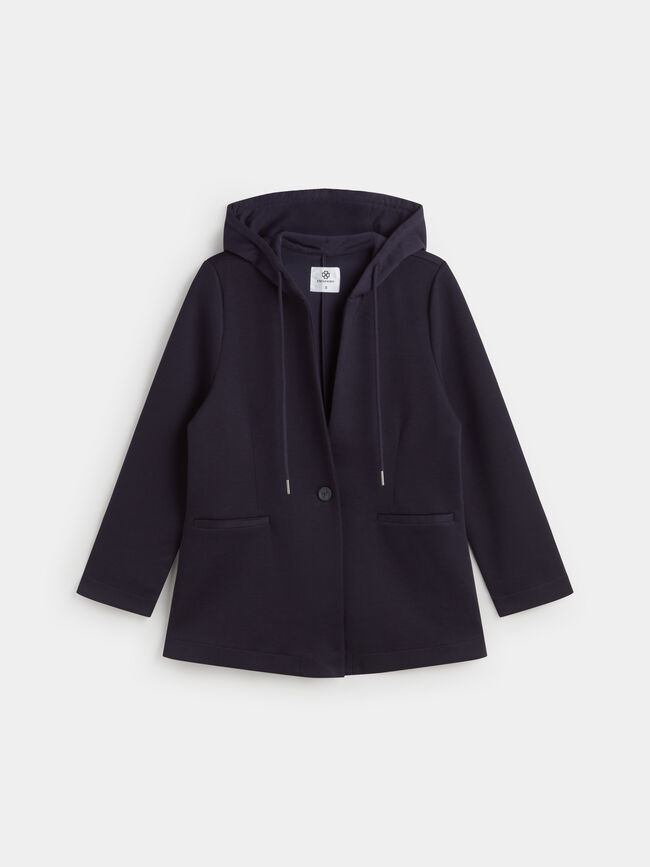 CHAQUETA CAPUCHA Azul Marino