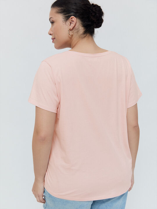 CAMISETA POSICIONAL CORAL Rosa Pastel image number null