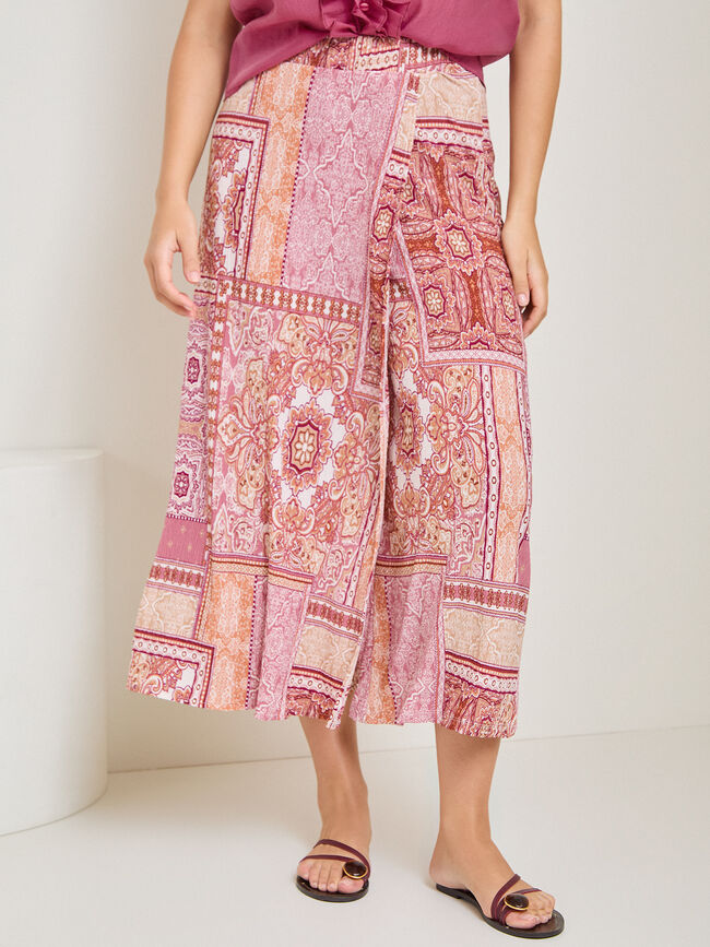 FALDA PANTAL&Oacute;N PAREO ESTAMPADO Estampado 1