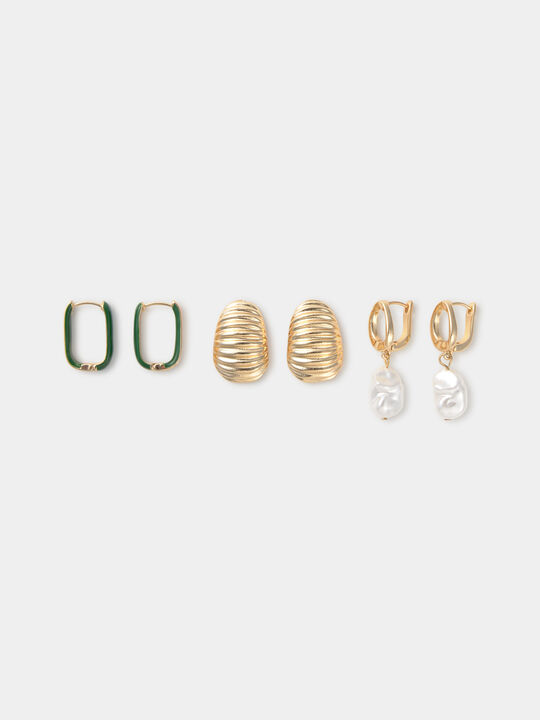 PACK PENDIENTES FIESTA Oro image number null