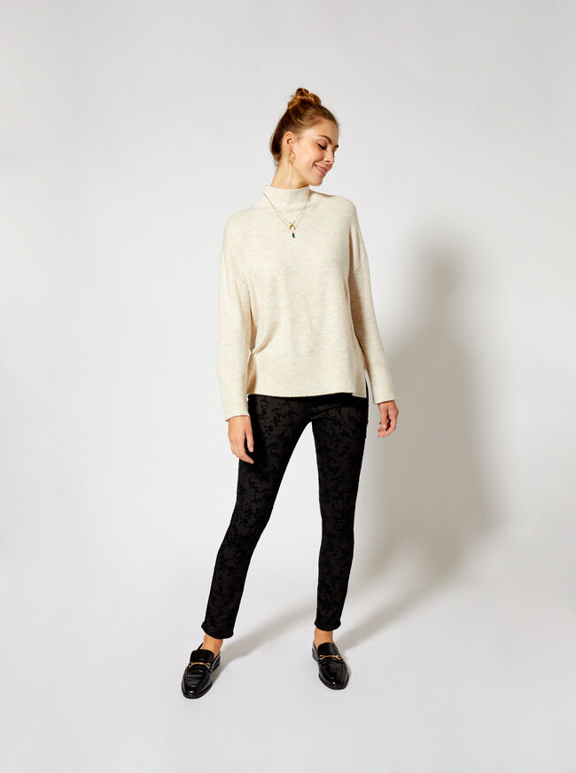 jersey cuello cisne Crudo