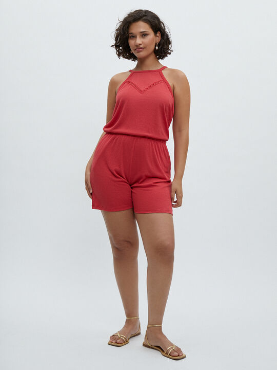MONO HALTER TEXTURA Coral image number null