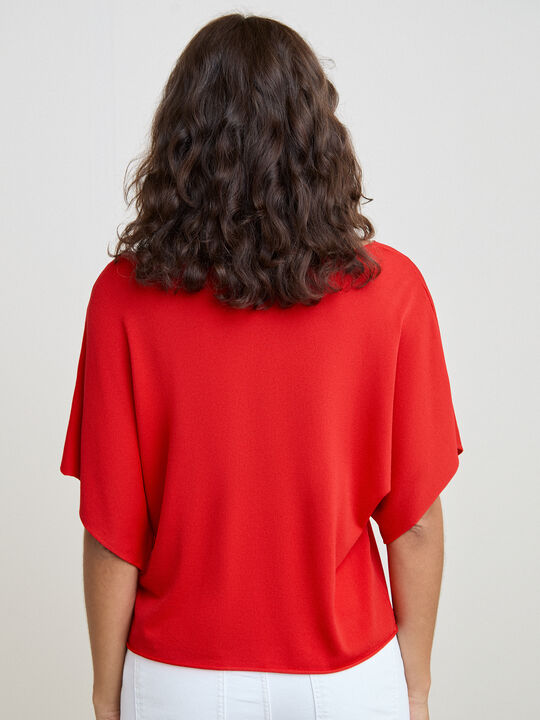 CAMISETA MANGA KIMONO Rojo image number null