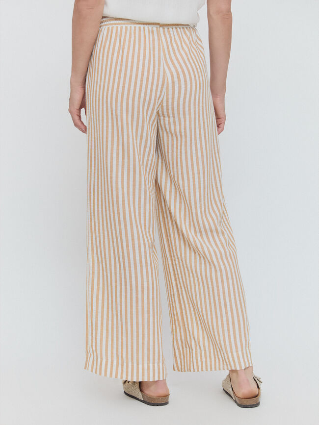 PANTALON RUSTICO FLUIDO Crudo