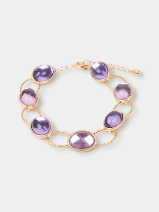 PULSERA RESINA COLOR Oro image number null