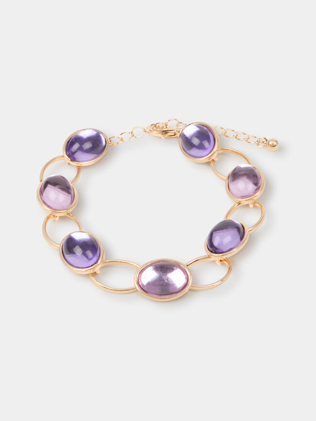 PULSERA RESINA COLOR Oro
