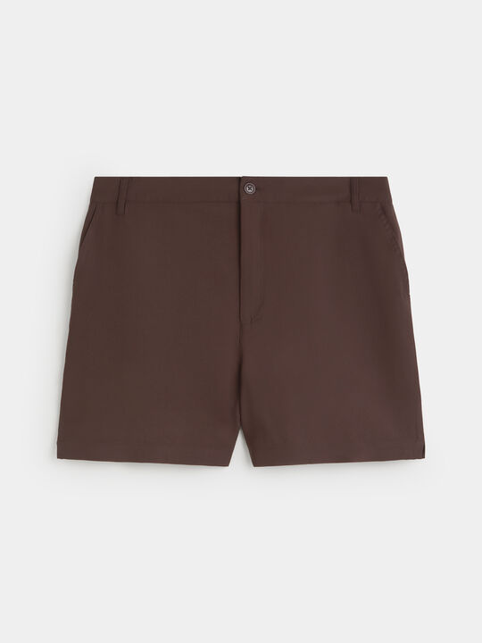 SHORT CON BOLSILLOS Marron Oscuro image number null