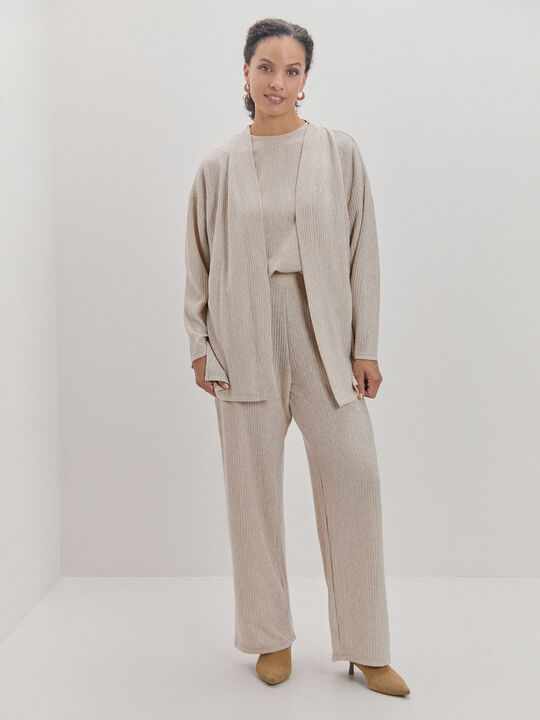 CARDIGAN LANOSO PIEDRA OSCURO image number null