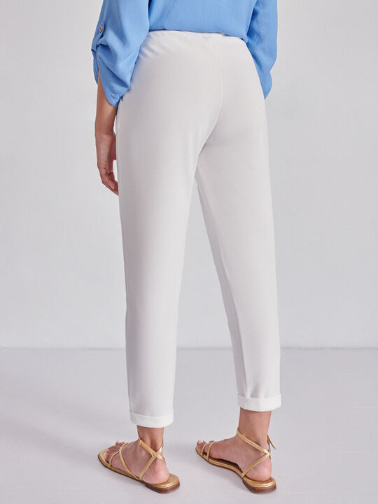 PANTALÓN PINZAS Crudo Claro image number null
