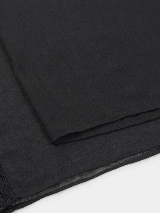 PAÑUELO DETALLE CENEFA Negro image number null
