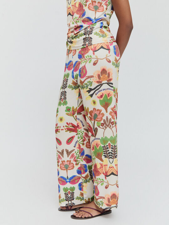 PANTALON ESTAMPADO Crudo image number null