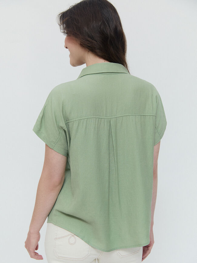 CAMISA RUSTICA Verde Laguna
