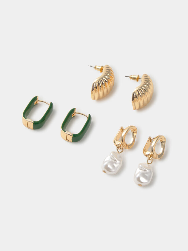 PACK PENDIENTES FIESTA Oro