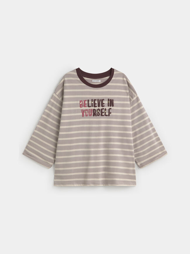 SUDADERA LETRAS BORDADAS Rayas 1