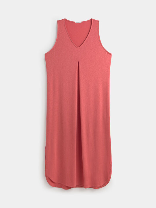 VESTIDO FLAM&Eacute; PLIEGUE ESCOTE Maquillaje Oscu image number null