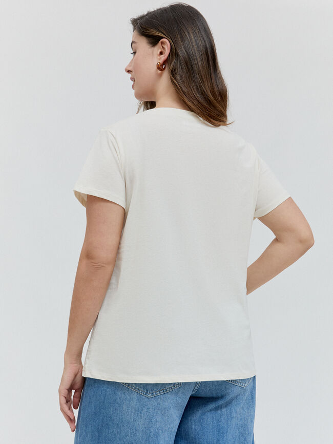 CAMISETA POSICIONAL CHICA Crudo