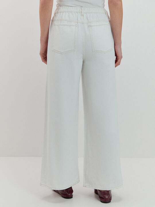 SUPER WIDE LEG GOMA Blanco Hueso image number null