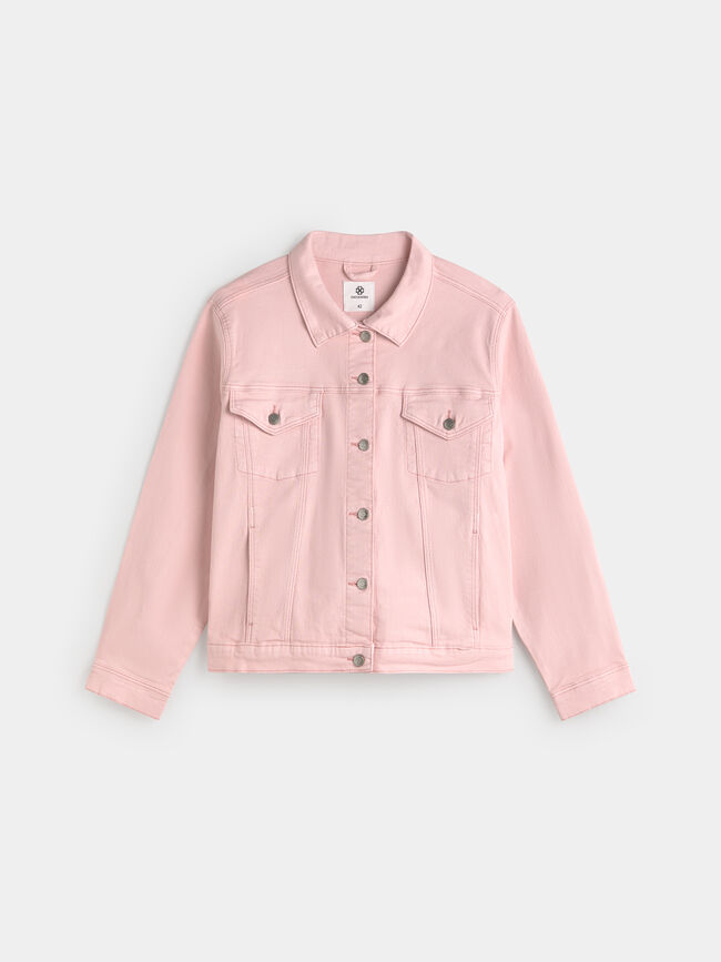 CAZADORA VAQUERA BASICA Rosa