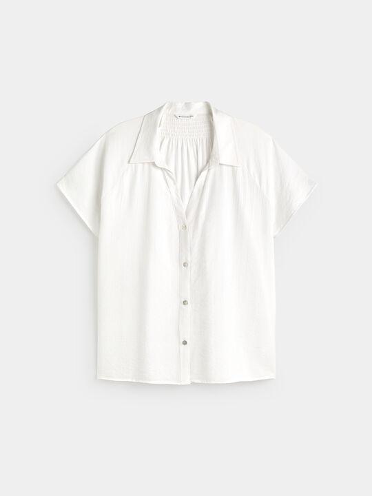 CAMISA MANGA CORTA Blanco Optico image number null