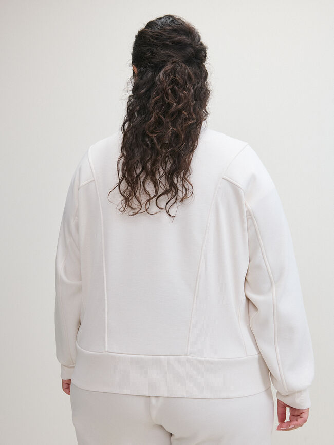 CHAQUETA CUELLO ALTO Crudo