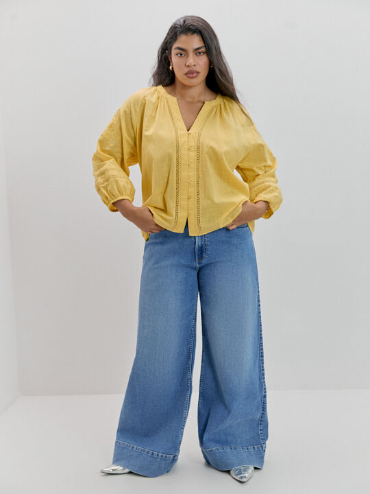 BLUSA DETALLE BORDADOS amarillo sun image number null