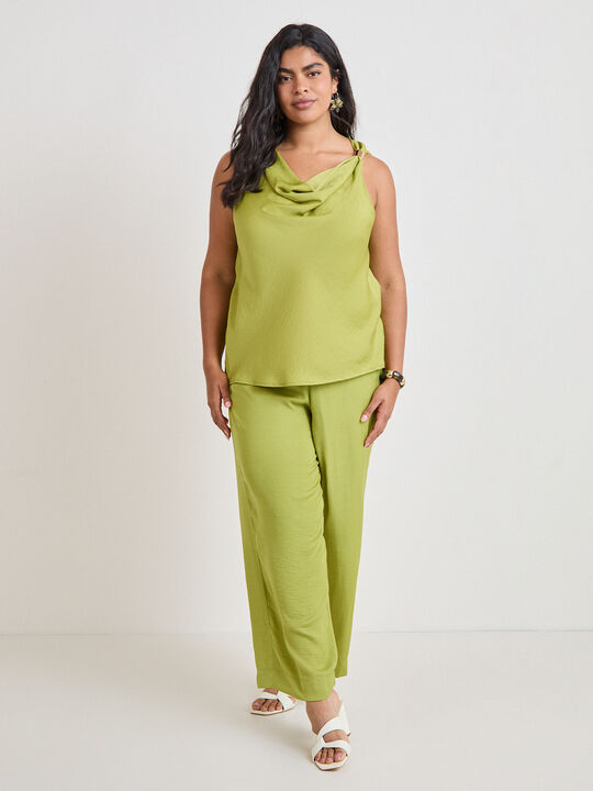 TOP CONJUNTO SATINADO Verde image number null
